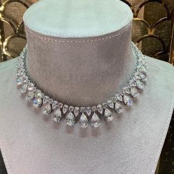 Luxurious Pear Cut Necklace