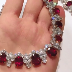 Ruby And Sapphire Necklace