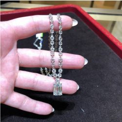 Classic Emerald Cut Pendant Necklace