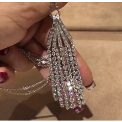 Luxury Waterfall Design Pendant Necklace