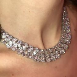 Pear Cut White Necklace