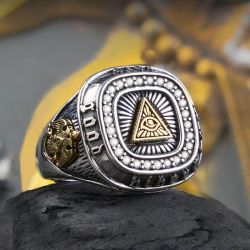 Open Design The Eye Of God Resizable Ring