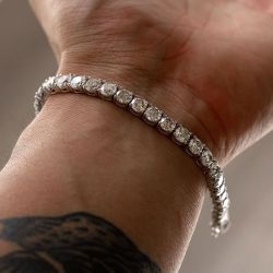 Round Cut Tennis Bracelet