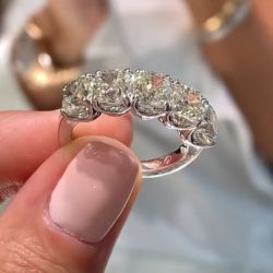 Cushion Cut Wedding Band
